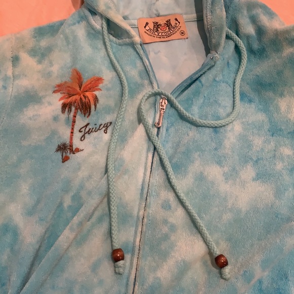 Juicy couture paradise towel material hoody - Picture 4 of 6